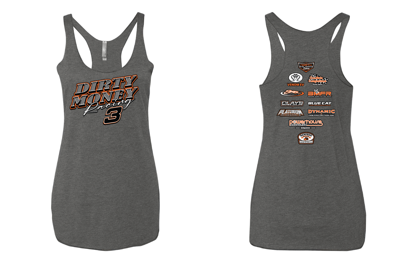 2023 Racer Back Tank Grey