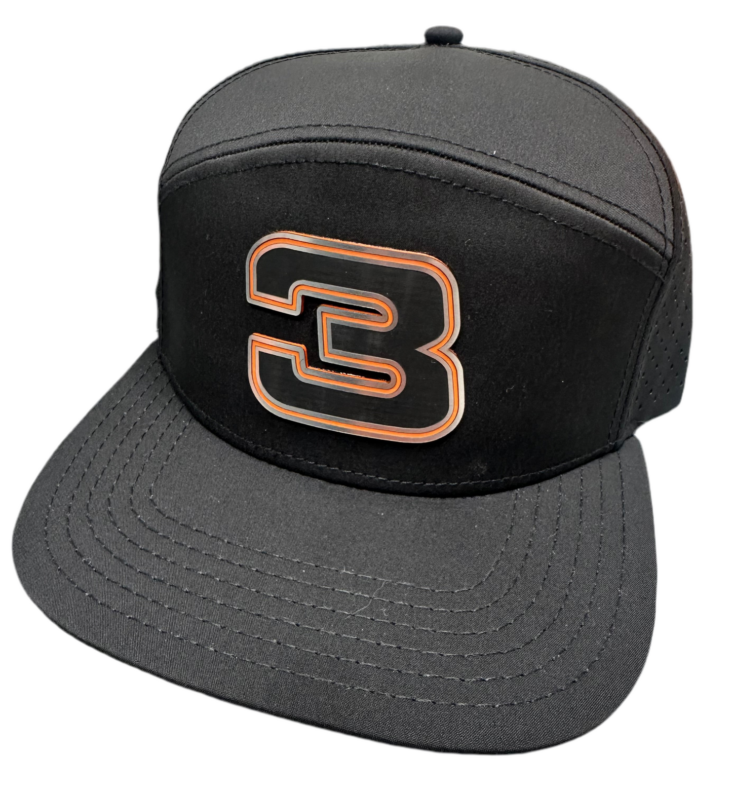 Metal #3 Flatbill SnapBack Performance Hat