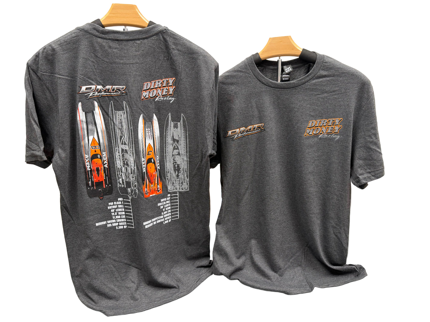 DMR/DMRP Cotton T-shirt in Charcoal Heather