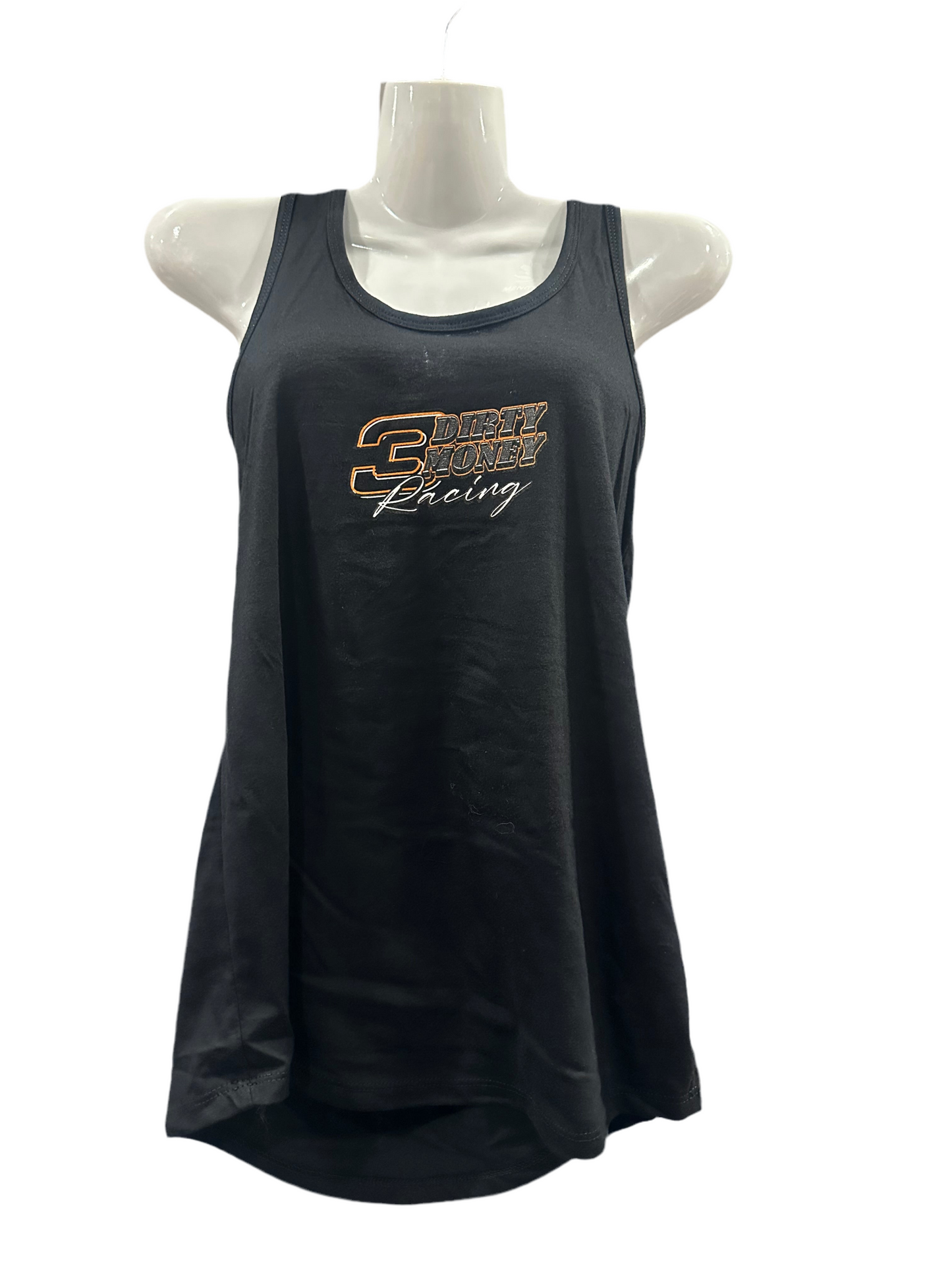Design #3 Ladies Racerback Tank Black
