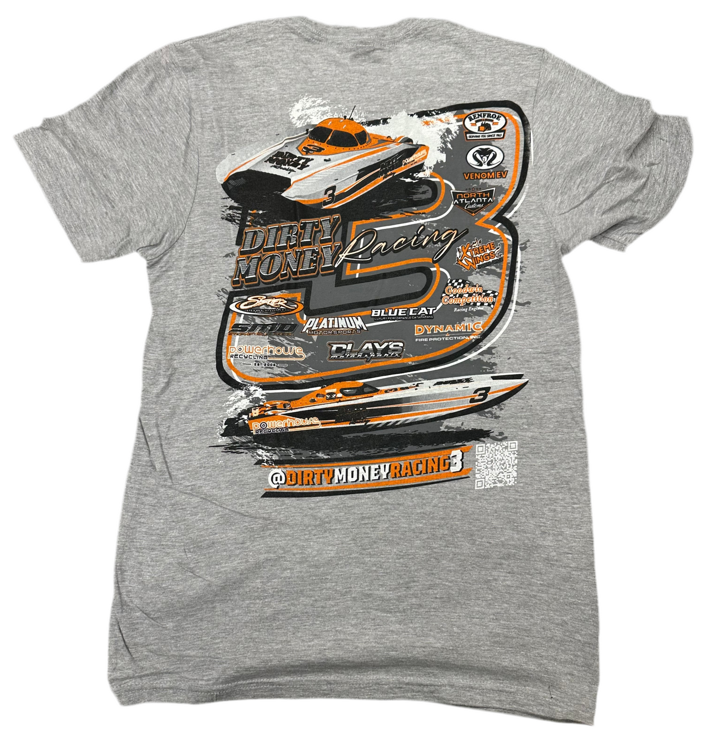 Design #3 Softstyle Boat T-Shirt Grey