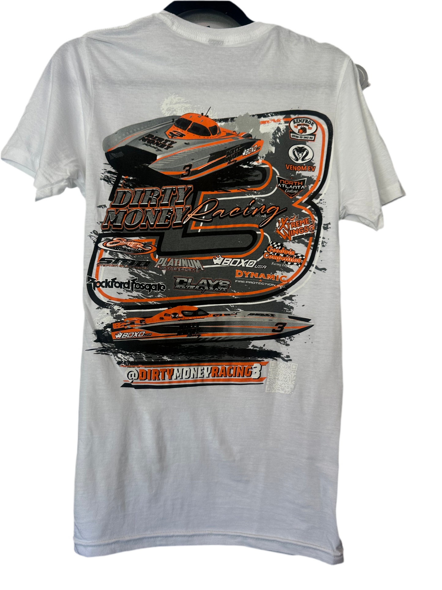 Design #3 Softstyle Boat White Cotton T-Shirt