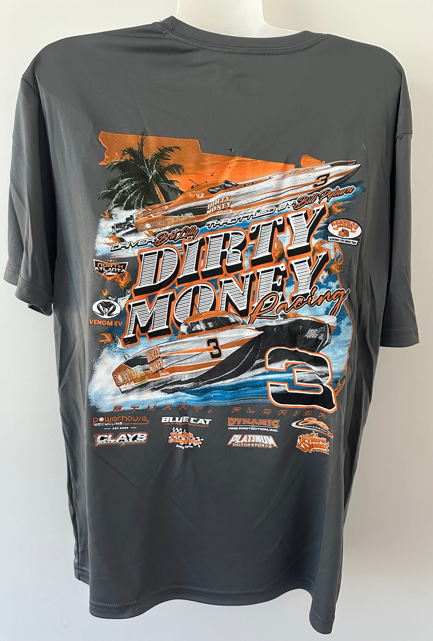 Dark Grey Short Sleeve Sun Shirt New Design