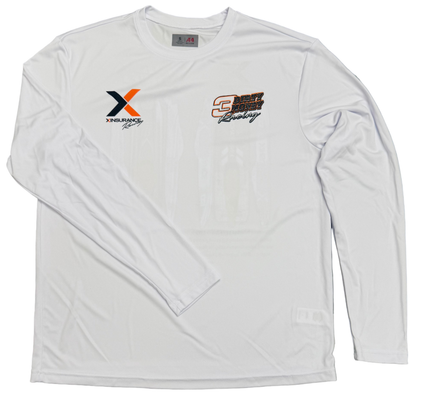 Dirty Money/ X Insurance South Sun Long Sleeve White