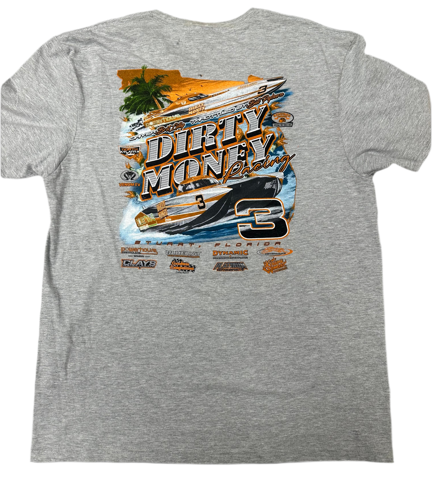 Design #1 Softstyle Boat T-Shirt Grey