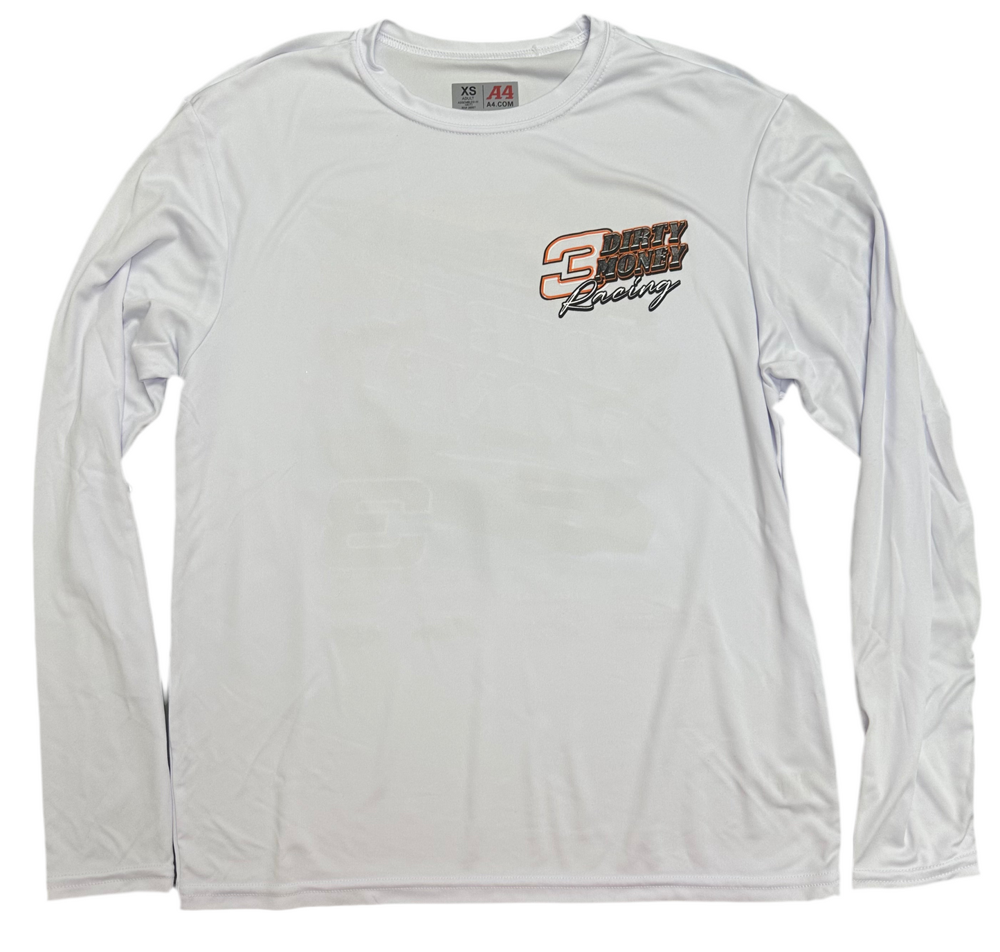 Design #1 White Long Sleeve Sun Shirt
