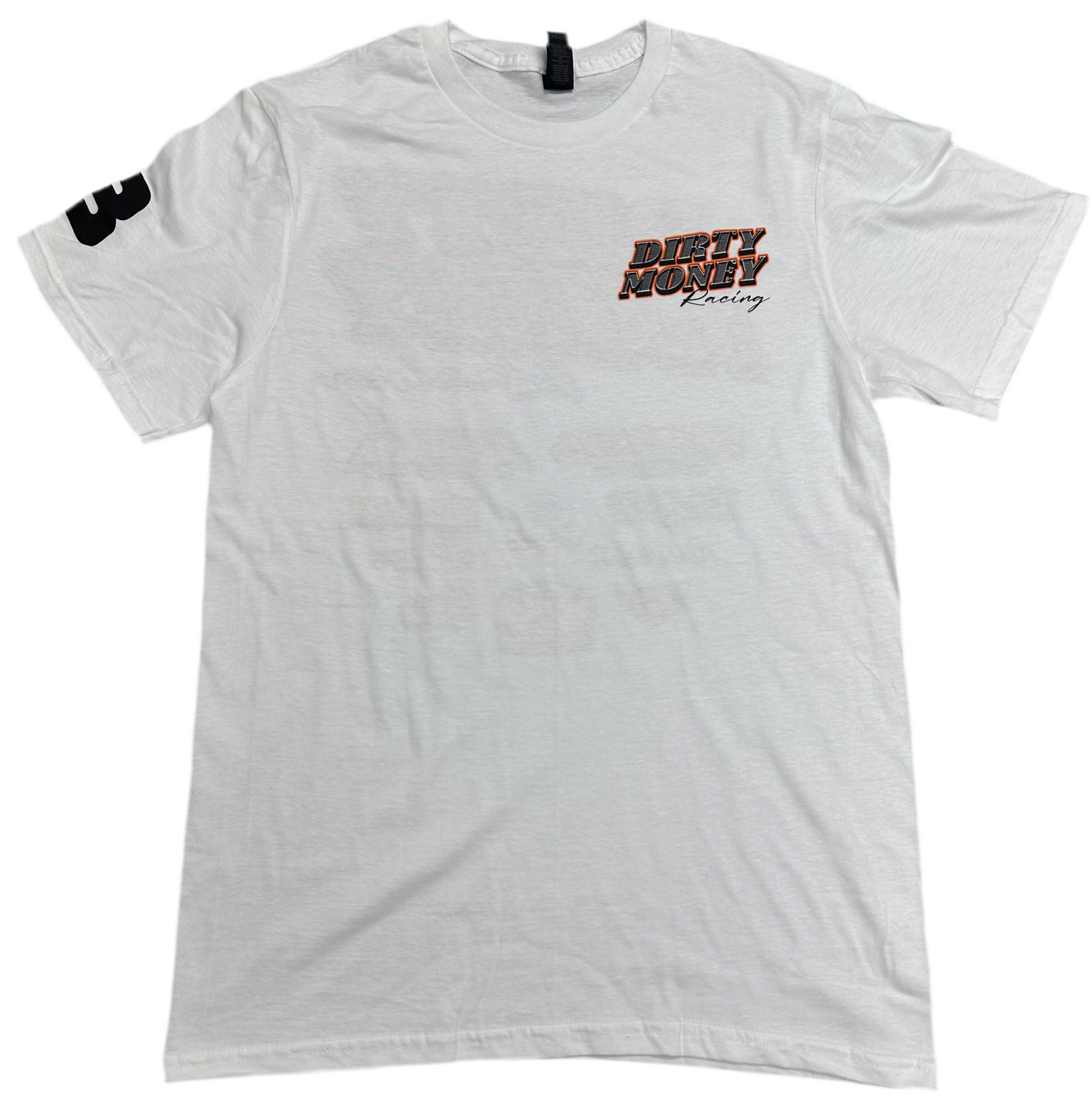 White Dirty Money Racing T-Shirt