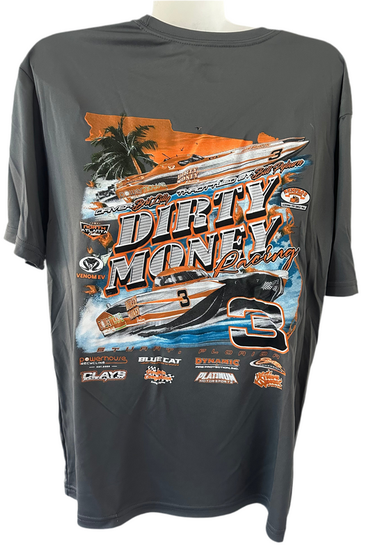 Design #1 Dark Grey Short Sleeve Sun Shirt