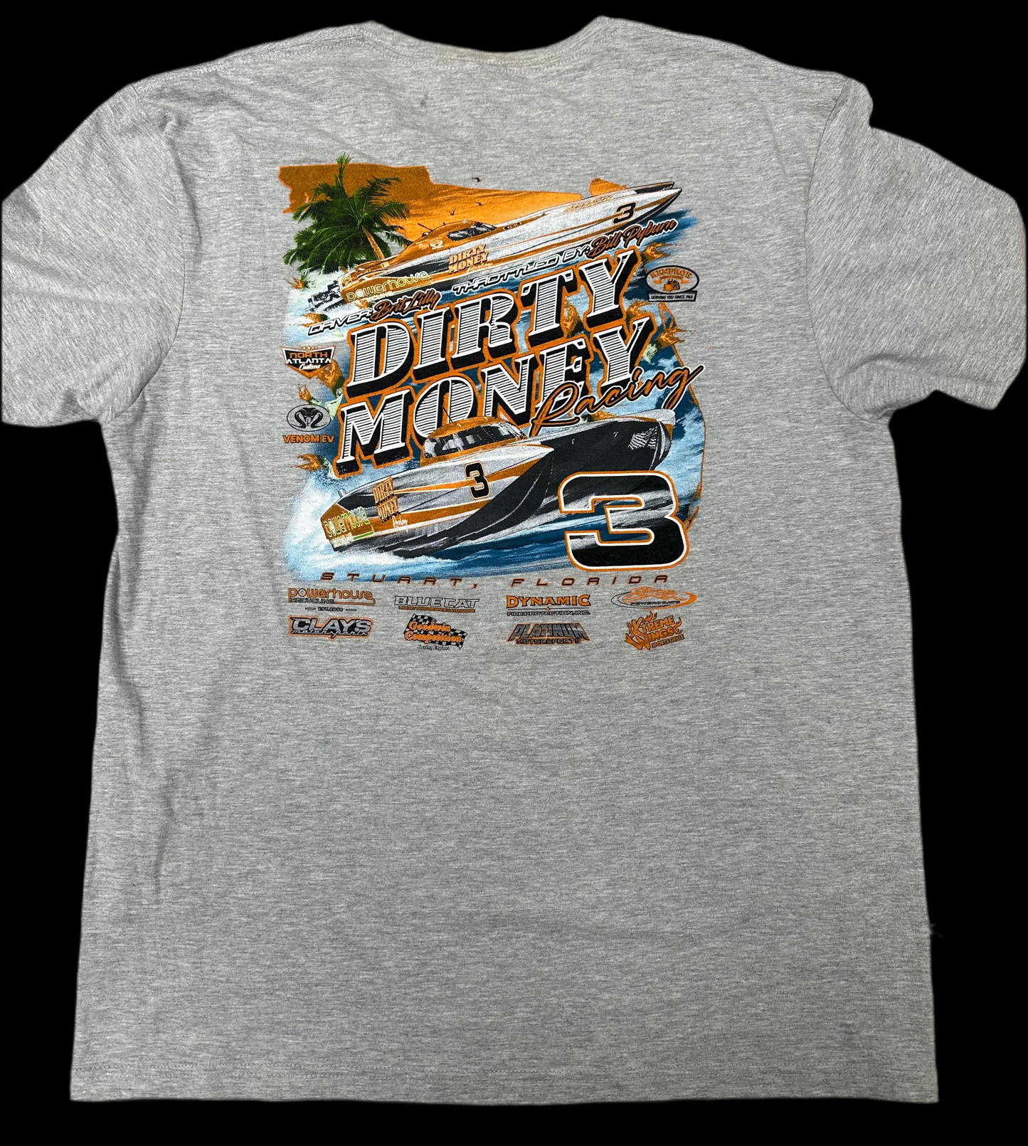 New Design #1 Softstyle Boat T-Shirt Grey