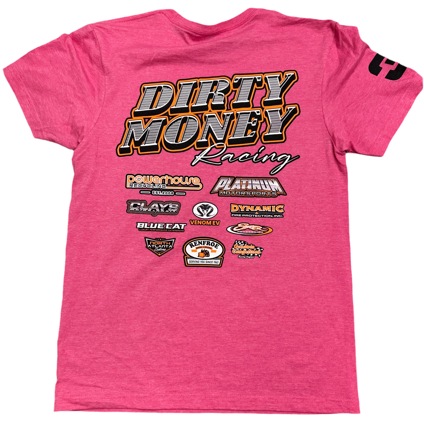 Pink Dirty Money Racing T-Shirt
