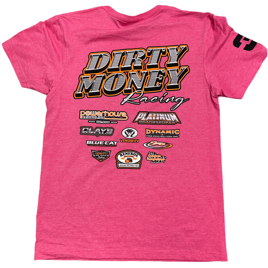 Pink Dirty Money Racing T-Shirt