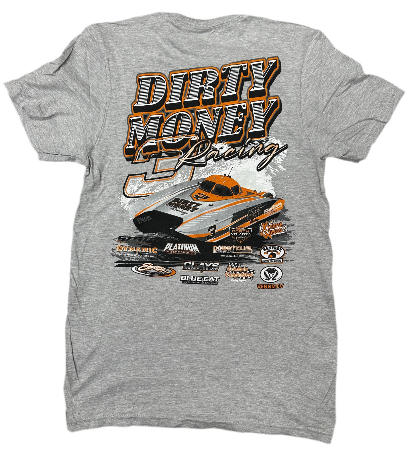 Design #2 Softstyle Boat T-Shirt Grey