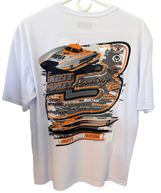 Design #3 Short Sleeve Sun Shirt White