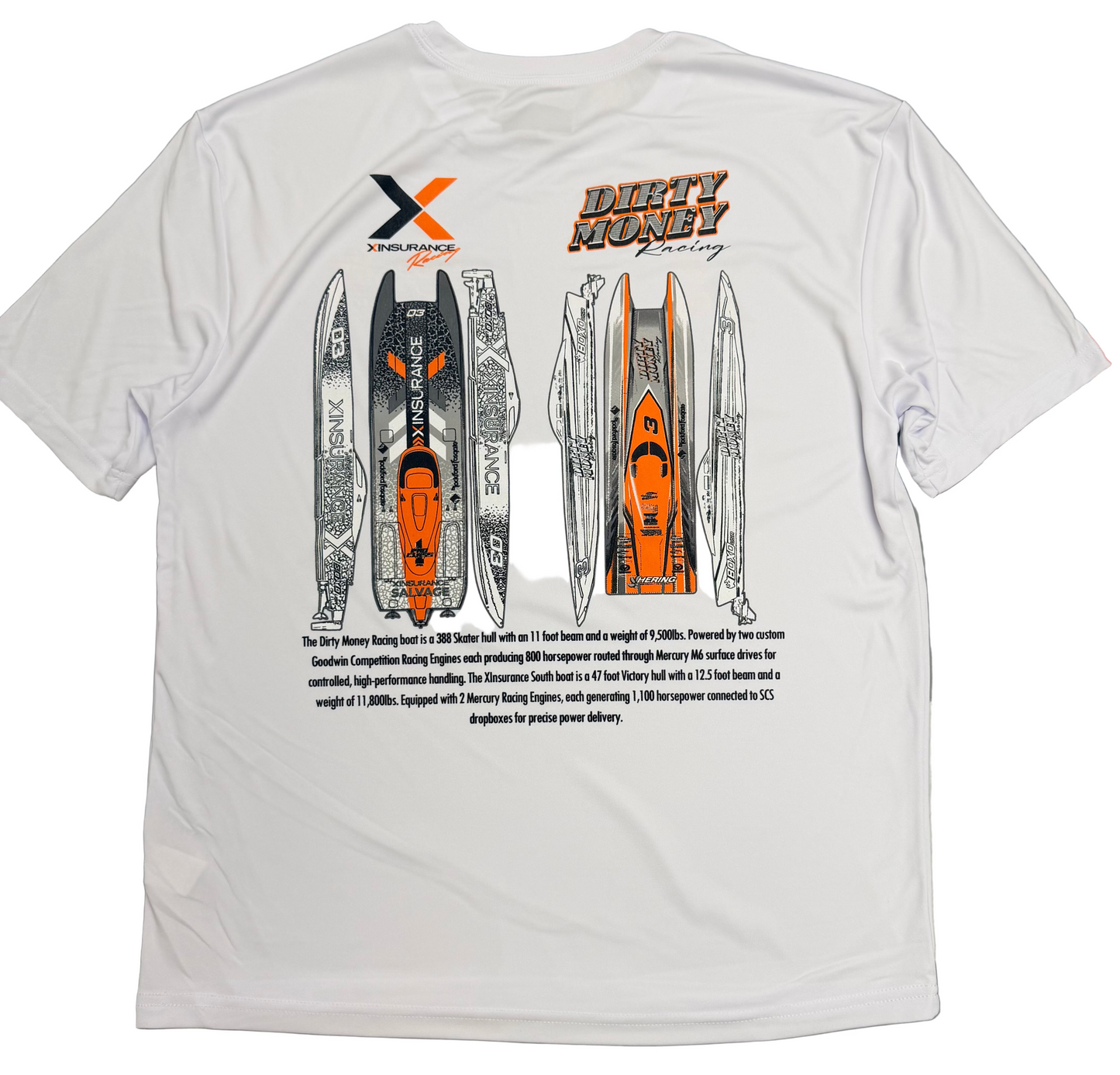 Dirty Money/ X Insurance South Sun Short Sleeve White