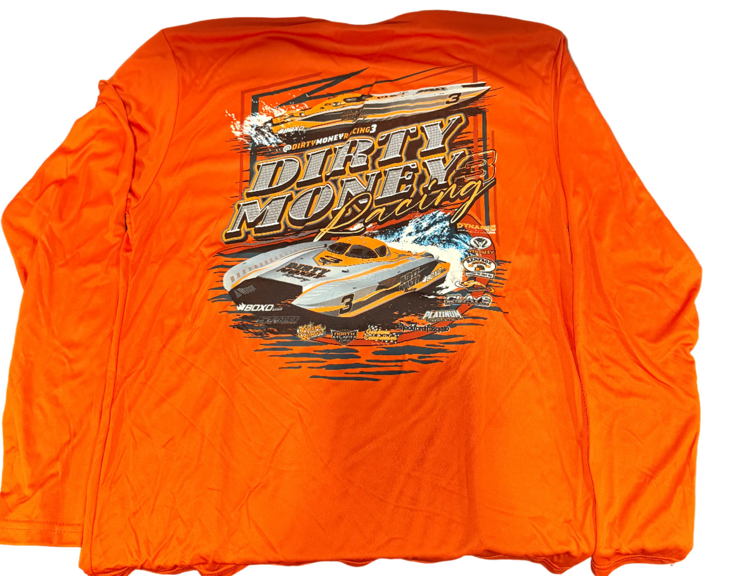 Design #4 Long Sleeve Sun Shirt Orange
