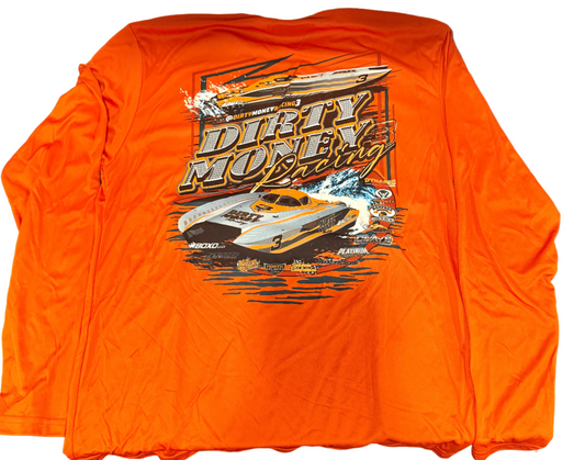 Design #4 Long Sleeve Sun Shirt Orange